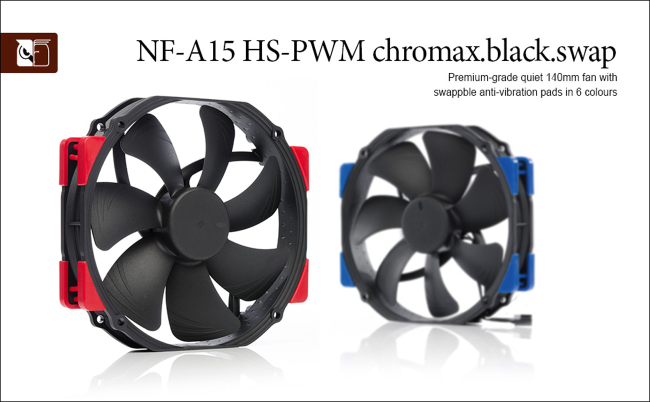 Noctua NF-A15 HS-PWM chromax.black.swap, Premium Quiet Fan, 4-Pin 